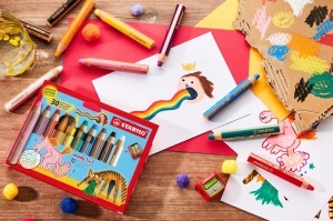 Creion colorat STABILO woody 3 in 1 - Buntstift, Wasserfarbe si Wachsmalcreide - Img 5