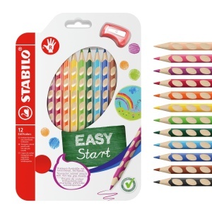 Creion ergonomic STABILO EASYcolors pentru dreptaci, 4.2 mm, multe culori