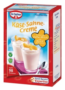 Crema de desert Dr. Oetker Professional, 1 kg, cu gust de branza si smantana