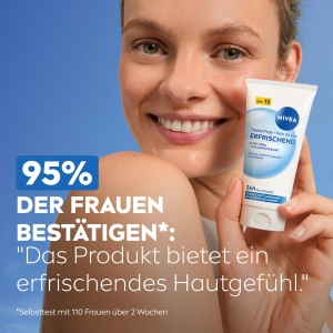 Crema de fata hidratanta NIVEA Erfrischend, 50 ml, cu Aloe Vera si LSF 15 - Img 3