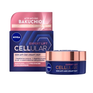 Crema de fata NIVEA Cellular Expert Lift, 50 ml, Anti-Aging, cu Hyaluron si Bakuchiol