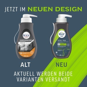 Crema depilatoare pentru barbati Veet Men, 400 ml, cu pompa, pentru corp - Img 2