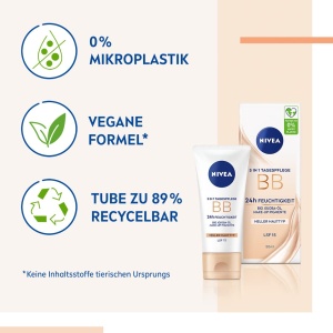 Crema hidratanta NIVEA 5 IN 1 BB 24h cu LSF 15 pentru ten deschis, cu ulei de jojoba - Img 2