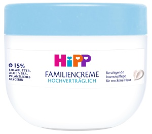 Crema pentru familie HiPP, 300 ml, cu Sheabutter si Aloe Vera, parfumfree