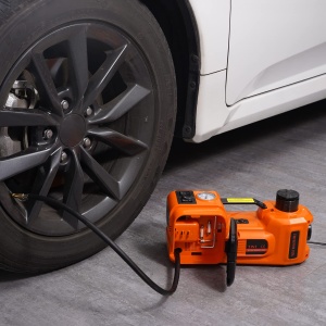 Cric electric VEVOR 5 t, 180 W, cu pompa de aer si cutie de unelte - Img 8