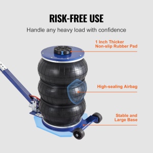 Cric pneumatic auto VEVOR ZG-A, 5 tone, 140-470 mm, albastru - Img 6