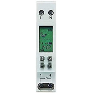 Cronometru digital Legrand MicroRex D11 Basic, 1 modul, 28 programe, 16A - Img 1