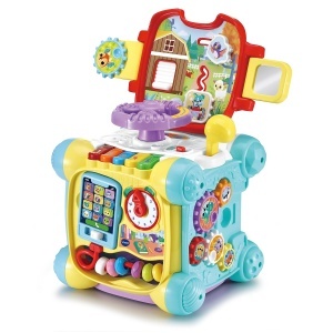 Cub interactiv de invatare VTech Baby Spielspa cu 6 laturi, pentru 12-36 luni - Img 2