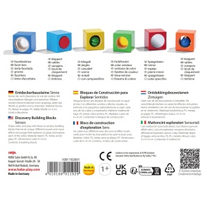 Cubes de explorare HABA 6 piese din lemn colorate pentru copii de la 1 an - Img 7