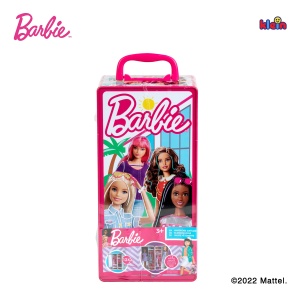 Cufar de haine Theo Klein Barbie cu accesorii, multicolor, pentru 2 papusi - Img 8