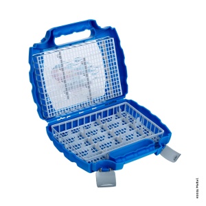 Cufar pentru masini Theo Klein 2823, design Hot Wheels, capacitate 30 masini, cu maner - Img 6
