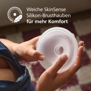 Cupe de picurare duble hands-free Philips Avent, cupe de picurare ultra-usoare si transparente pentru pompa de san electrica, 4 scuturi (2 x 21 mm, 2 x 24 mm), 2 insertii de 19 mm, SCF439/01 - Img 4