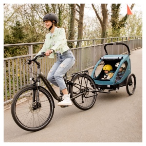 Cupla Universala pentru Remorca de Bicicleta Hauck Dryk Duo, Metal, Negru - Img 2