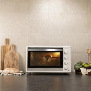 Cuptor cu convectie de masa Cecotec 60 litri BakeToast 6090 Gyro alb 2200 W Iluminat interior 12 functii Temperatura pana la 230degC Usa dubla din sti - Img 6