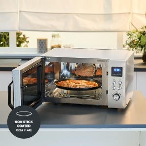 Cuptor cu microunde multifunctional SEVERIN Crispy Wave MW 7982 4-in-1 25L ArgintiuInox - Img 7