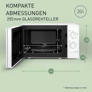 Cuptor cu microunde Panasonic NN-E20JWMEBG 20L 800W Alb Model 2025 - Img 2