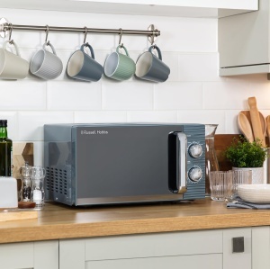 Cuptor cu microunde Russell Hobbs RHM1731G, 17L, 700W, Gri, 5 trepte de putere - Img 5