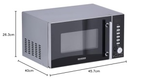 Cuptor cu microunde SEVERIN MW 7773 3-in-1 Negru Functie Grill si Aer Cald - Img 5