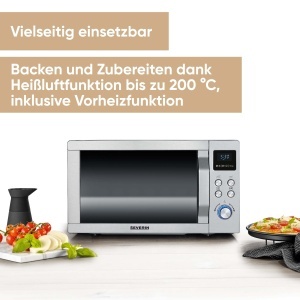 Cuptor cu microunde SEVERIN MW 7774 3-in-1 Grill si Functie Aer Cald Argintiu - Img 2