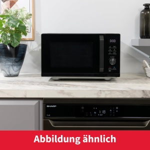 Cuptor cu microunde SHARP RCA271TB 27L 900W cu Grill si Heiluft, Negru - Img 3