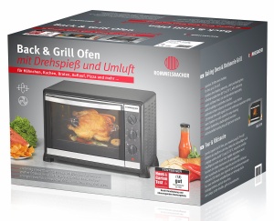 Cuptor electric Rommelsbacher BG 1550, 30 litri, 1550 W, negru - Img 8