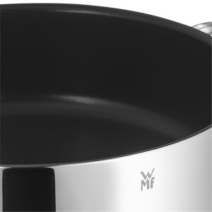 Cuptor olandez WMF 28cm inductie, caserola cu capac 5l, acoperit cu otel inoxidabil Cromargan, se poate folosi pentru cuptor, margine inalta - Img 4