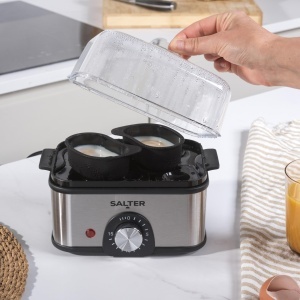 Cuptor pentru oua Salter, capacitate 8 oua, timer 15 minute, design compact - Img 5