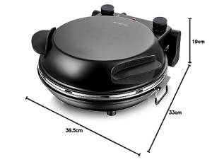 Cuptor pizza Emerio PM-1290322 315 cm 1200 W piatra refractara negru - Img 8