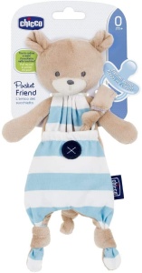 Cuscus cu Chicco Pocket Friend, Baiat, Culoare Albastra, 1 Bucata - Img 4