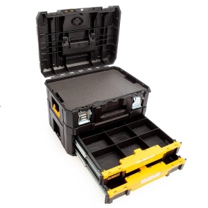 Cutie de depozitare Dewalt T STAK Combo DWST83395-1, 21.6L, IP54, 2 sertare - Img 3