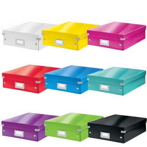 Cutie de depozitare Leitz Click Store 28,1x10x37 cm, 2-4 compartimente, neagra - Img 5