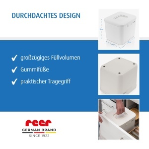 Cutie de depozitare reer SafeContainer, alba, cu sistem de inchidere sigur pentru copii - Img 6