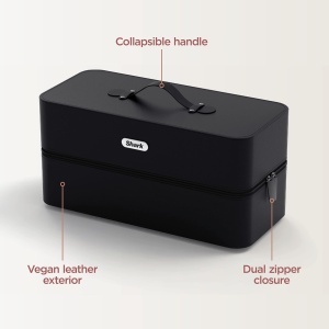 Cutie de depozitare Shark FlexStyle HD400, din piele vegana, neagra, cu 5 compartimente - Img 2