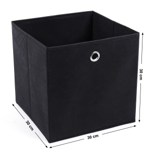 Cutie de depozitare SONGMICS RFB02H-3, set 6 buc, 30x30x30 cm, negru - Img 4