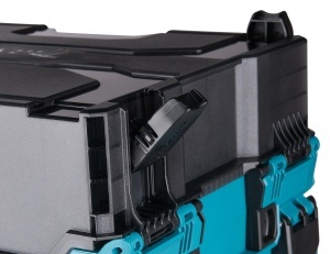 Cutie de incarcare Makita BCC02, 40V max., 12 locuri, turcoaz - Img 8