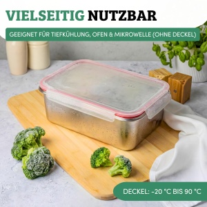 Cutie de Pachetare Westmark Frischhaltedose, 4200 ml, Inox 188, Spalare in Masina - Img 8