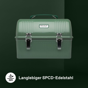 Cutie de pranz STANLEY 1913, 9.5L, culoare verde Hammertone - Img 5