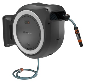 Cutie de stocare pentru furtun Gardena PowerRoll XL, 35 m, automatizata, rezistenta la UV si inghet