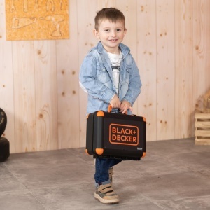 Cutie de unelte pentru copii Smoby BlackDecker, 35.5x28.6x28.5 cm, cu set de unelte si auto - Img 5