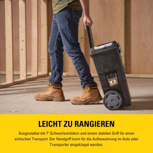Cutie de unelte STANLEY Rollende Werkstatt 20 kg, roti mari, plastic robust - Img 5