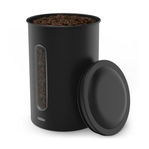 Cutie depozitare cafea Xavax 1300 g boabe 1500 g cafea macinata negru mat