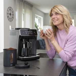 Cutie depozitare cafea Xavax 500g negru mat capac etans cu fereastra - Img 6