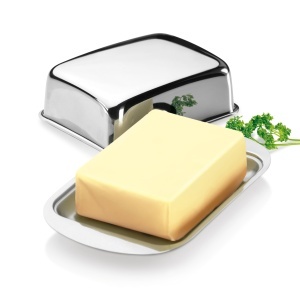 Cutie pentru unt Tescoma GrandCHEF din otel inoxidabil, 250g, cu manere mari - Img 3