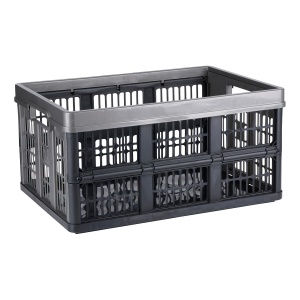 Cutie pliabila Dirt Devil 45L, neagra, cu manere, pentru cumparaturi si depozitare - Img 1