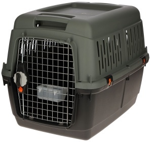 Cutie transport animale Kerbl Eco 80562, 70x50x51.5 cm, plastic reciclat, usa metalica
