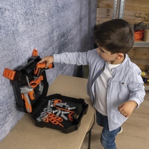 Cutie unelte pentru copii Smoby BlackDecker - 36 accesorii, inclusiv bormasina, reciclabil - Img 6