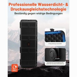 Cutie VEVOR 5,5 picioare cubice, impermeabil, cu 3 manere si protectie IP67 - Img 5