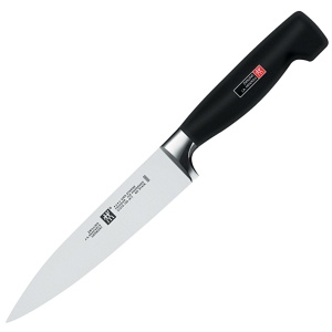 Cutit de carne ZWILLING Vier Sterne 16 cm, otel inoxidabil, maner ergonomic, negru - Img 4