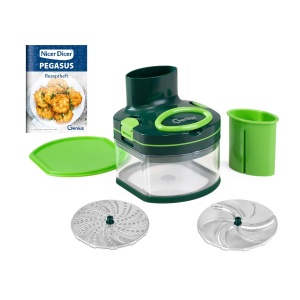 Cutit de Legume Genius Nicer Dicer Pegasus 10 piese Recipient 1850 ml Usor de utilizat