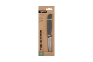 Cutit de legume Zyliss 9 cm, otel german, maner din paie de grau, cu protectie lama - Img 2